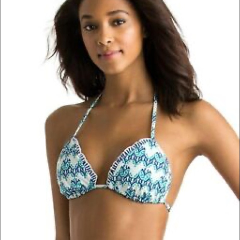 vineyard vines triangle string bikini top